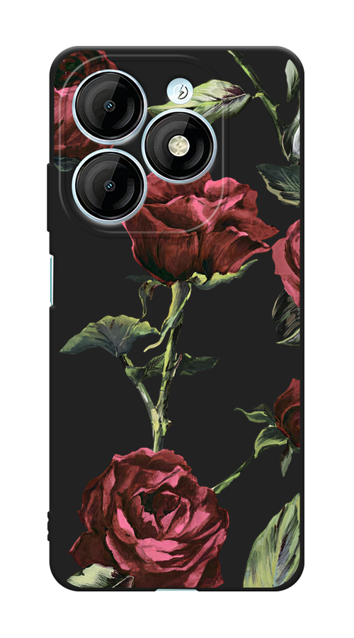 

Чехол Awog на Itel P55 "Бордовые розы фон", Бордовый, 3201852-1