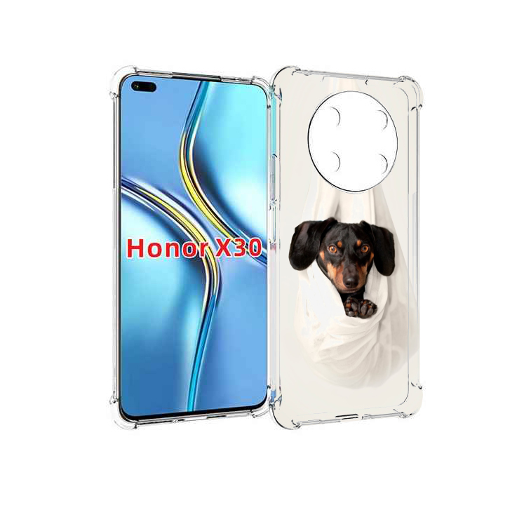 

Чехол MyPads такса собака для Honor X30 / Magic4 Lite 5G, Прозрачный, Tocco