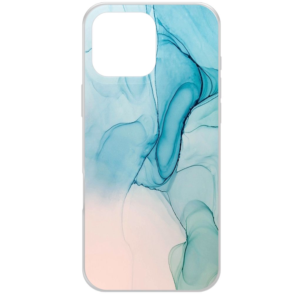 

Чехол-накладка Krutoff Clear Case Абстракт разводы для iPhone 16 Pro Max, Прозрачный