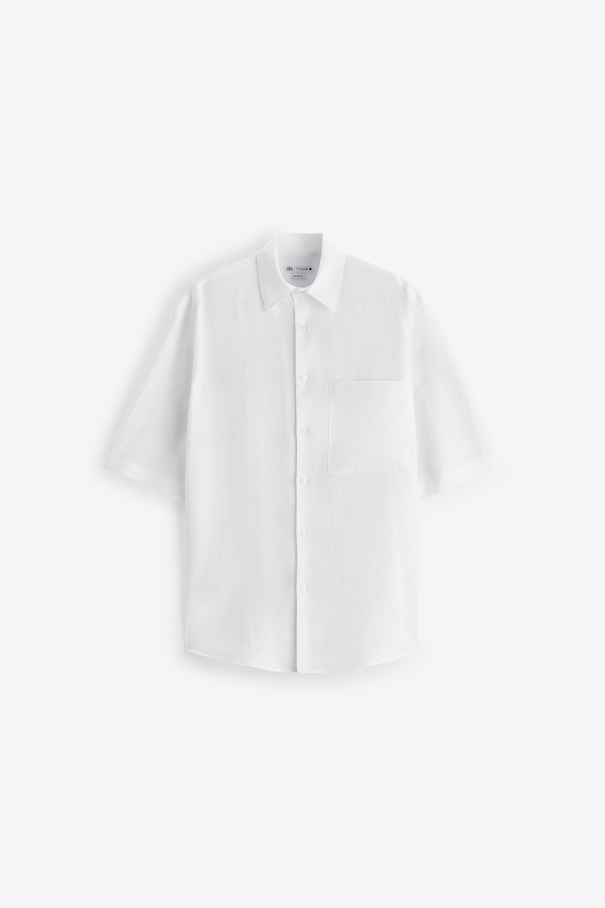

Рубашка мужская ZARA 04464751 белая L (доставка из-за рубежа), Белый, 04464751