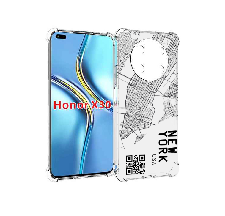

Чехол MyPads схема-нью-йорк для Honor X30 / Magic4 Lite 5G, Прозрачный, Tocco