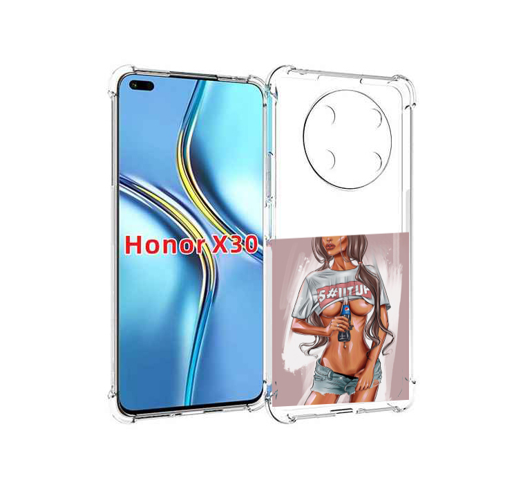 

Чехол MyPads стройная-девушка-с-пепси женский для Honor X30 / Magic4 Lite 5G, Прозрачный, Tocco