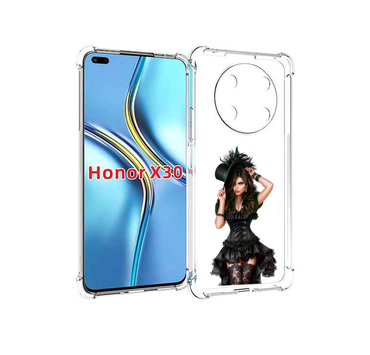 

Чехол MyPads стройная-девушка-в-черном-платье для Honor X30 / Magic4 Lite 5G, Прозрачный, Tocco