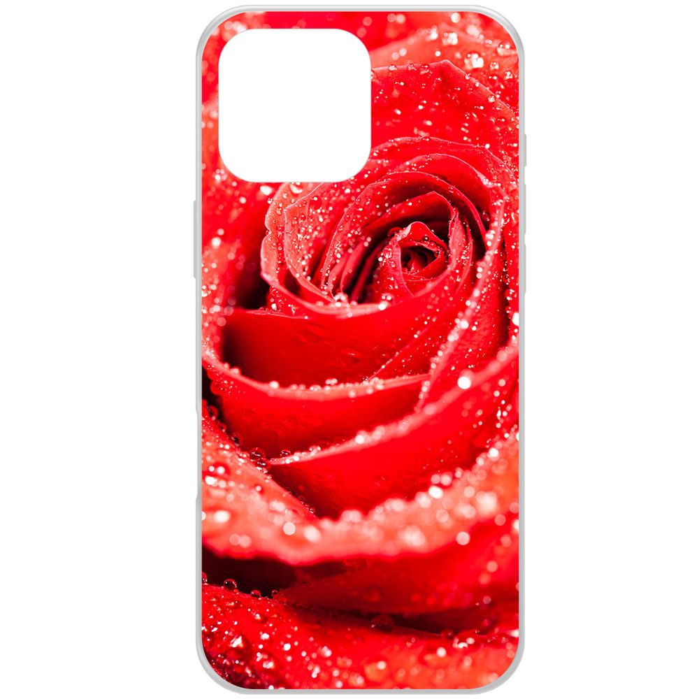 

Чехол-накладка Krutoff Clear Case Роза для iPhone 16 Pro Max, Прозрачный