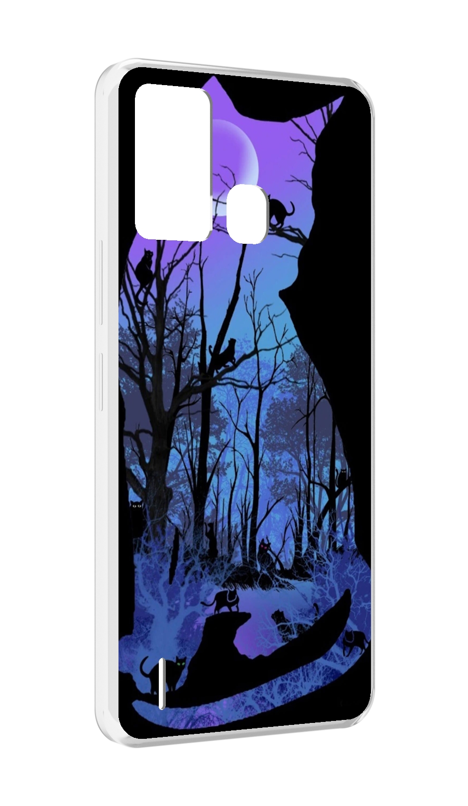 

Чехол MyPads лес внутри кота для ITEL S16 / ITEL Vision 1 Pro, Прозрачный, Tocco