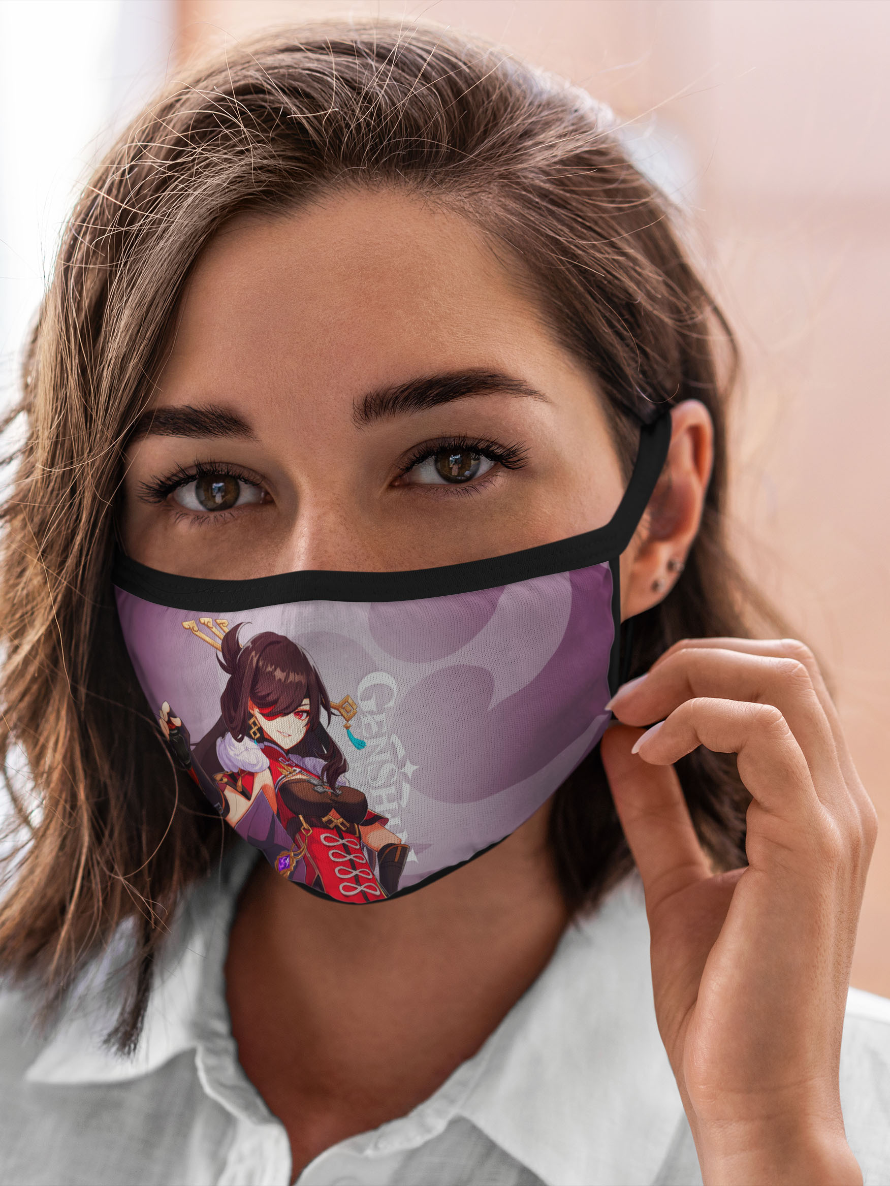 

Многоразовая маска унисекс Burnettie Genshin Impact Бэй Доу, Разноцветный, Genshin Impact Бэй Доу