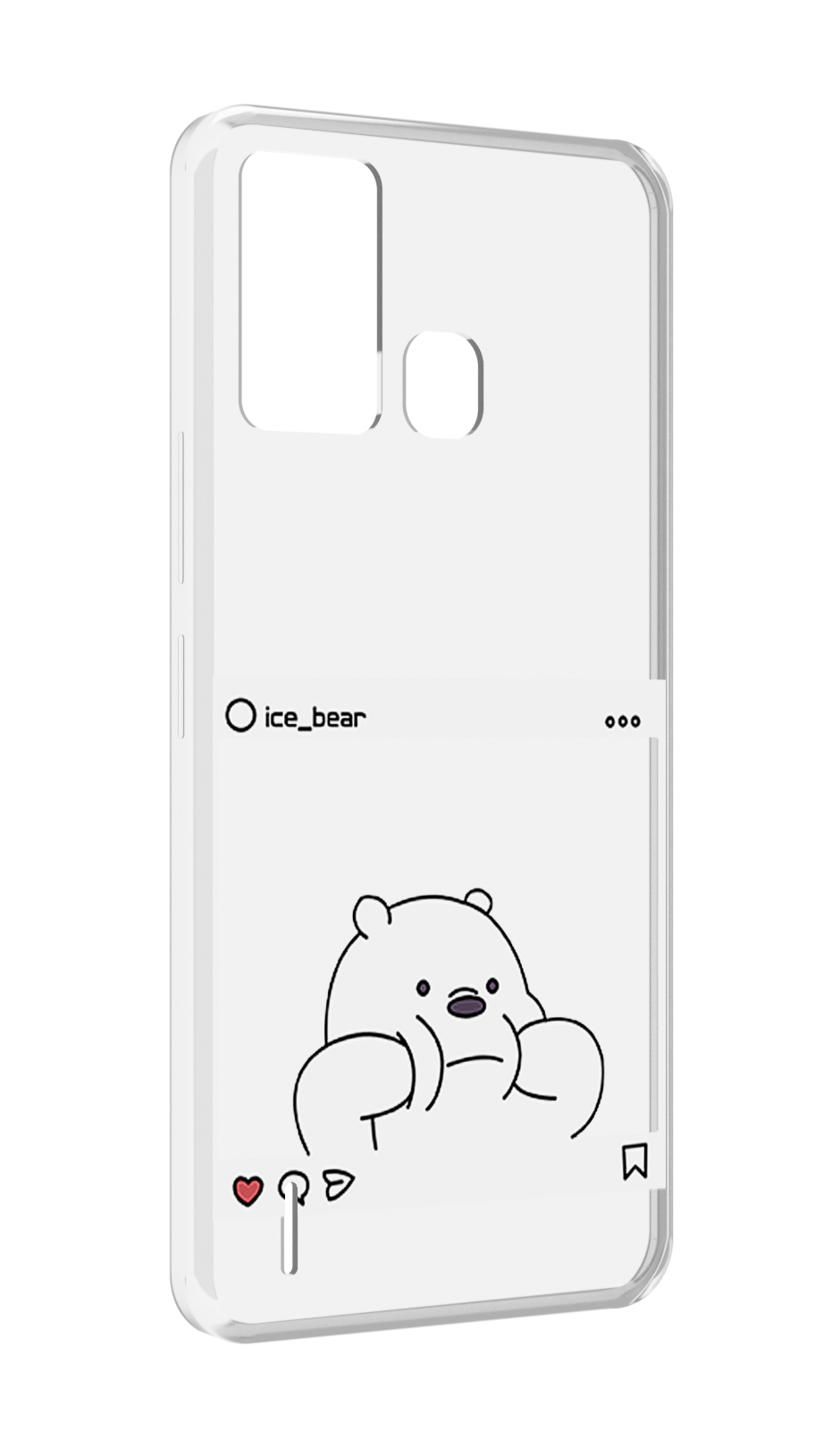 

Чехол MyPads ледяной-медведь для ITEL S16 / ITEL Vision 1 Pro, Прозрачный, Tocco