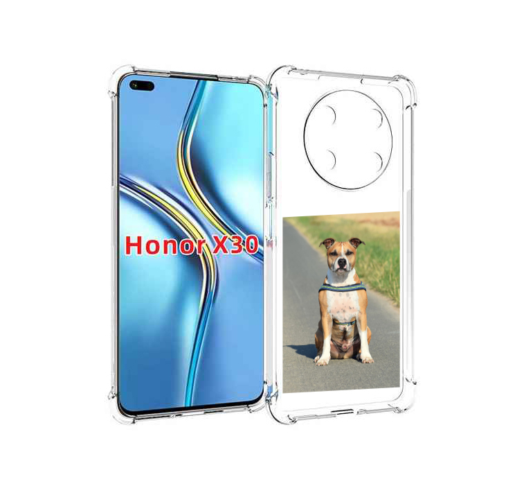 

Чехол MyPads стаффорд терьер для Honor X30 / Magic4 Lite 5G, Прозрачный, Tocco