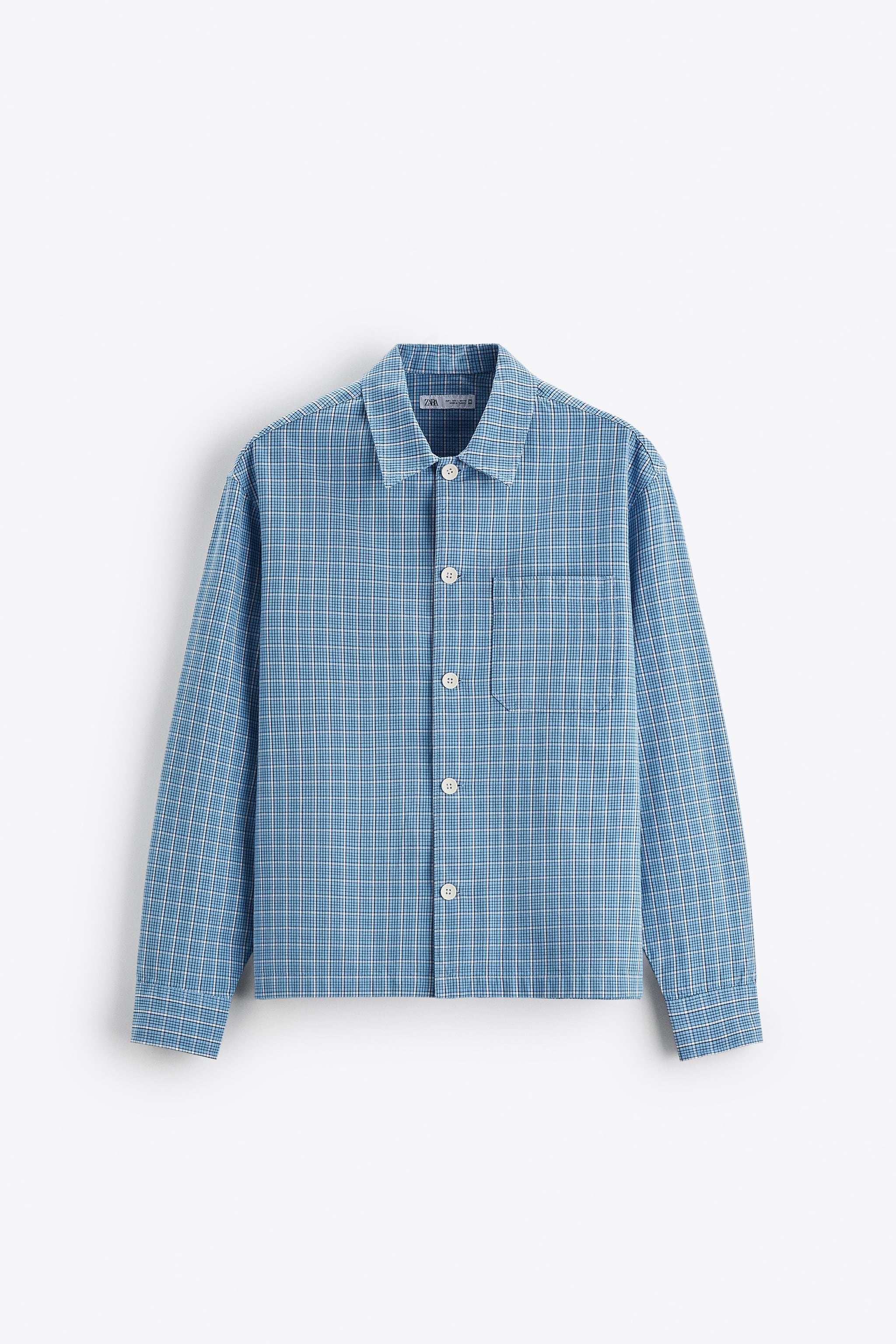 

Рубашка мужская ZARA 03717450 бирюзовая XL (доставка из-за рубежа), Бирюзовый, 03717450