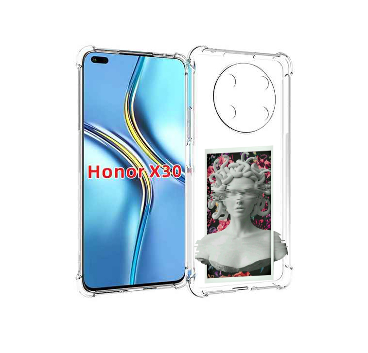 

Чехол MyPads статуя-медузы для Honor X30 / Magic4 Lite 5G, Прозрачный, Tocco