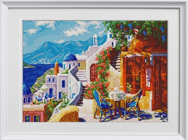 

Схемы для вышивания бисером Санторини 1284, 29x39 см от