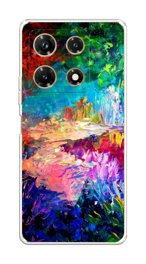 

Чехол на Infinix Note 30 Pro "Лес-гуашь", Синий;розовый;зеленый, 3104550-4