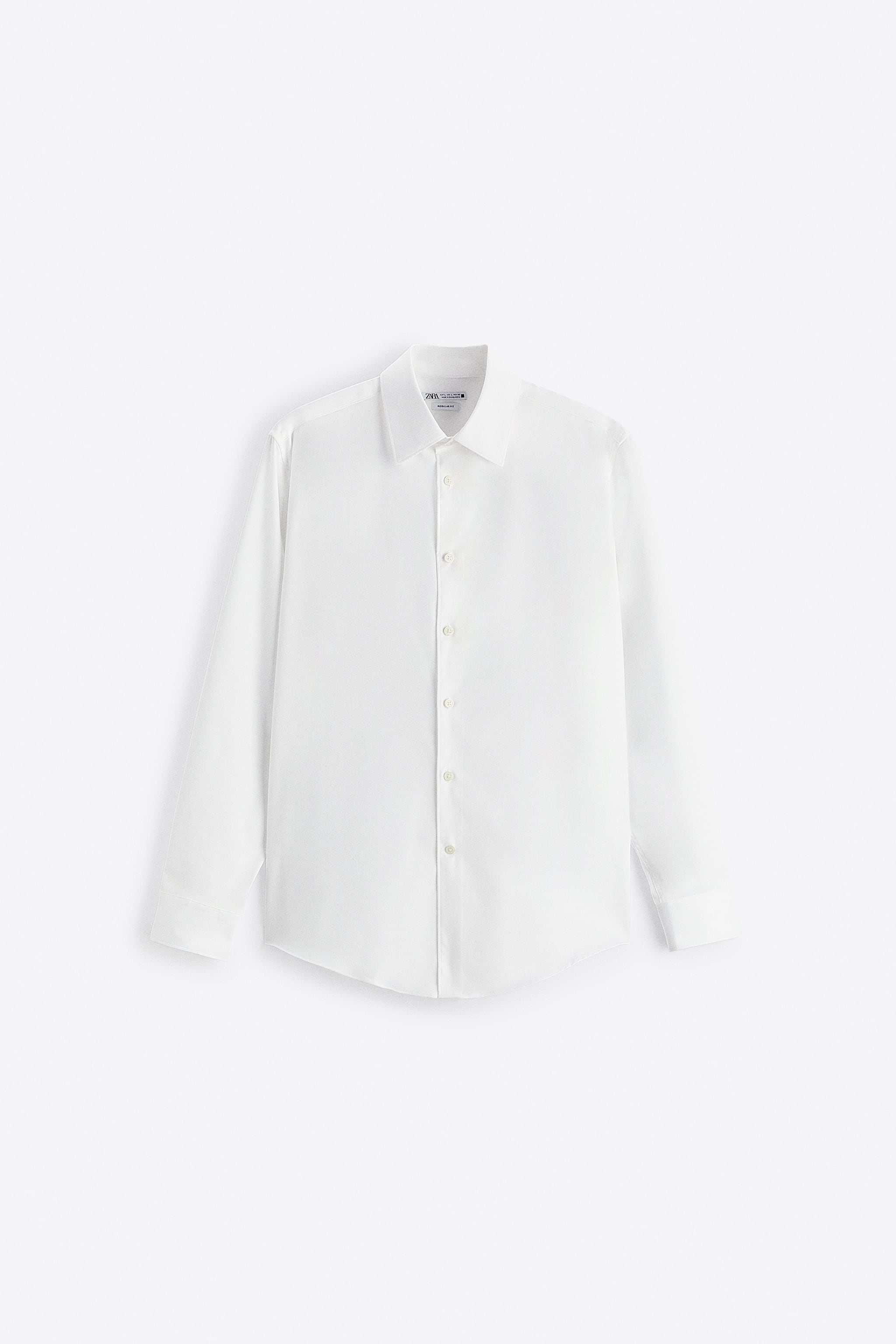

Рубашка мужская ZARA 03277305 белая S (доставка из-за рубежа), Белый, 03277305
