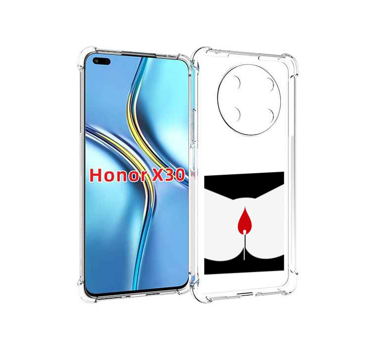 

Чехол MyPads спичка горит для Honor X30 / Magic4 Lite 5G, Прозрачный, Tocco