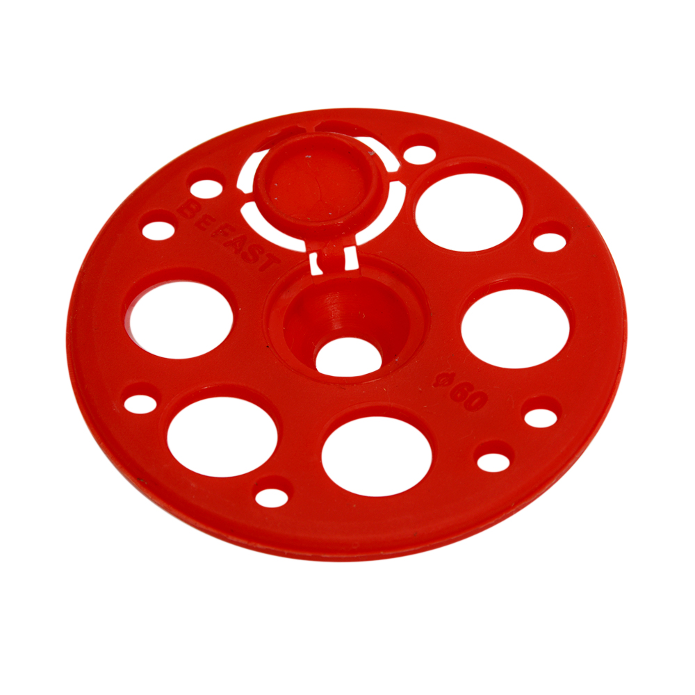 фото Рондоль дожимная 60 мм, красная, с усиленным прижимным бортом (100 шт)befast/ard060lr100s