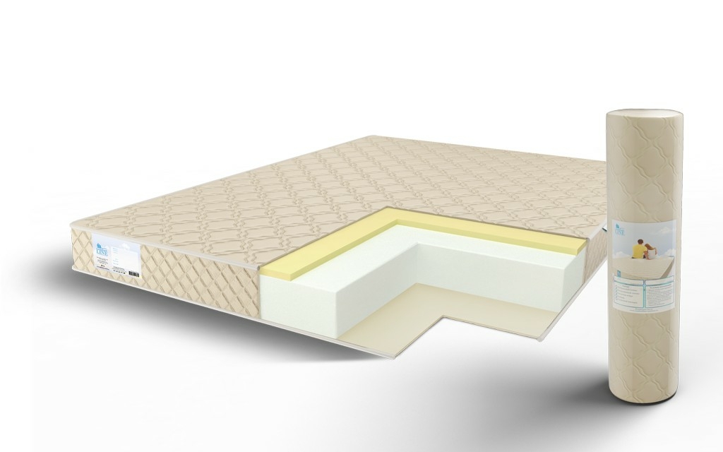 

Матрас Comfort Line Memory Eco Roll Slim 190х190, Бежевый;белый;серый;серебристый, Memory Eco Roll Slim