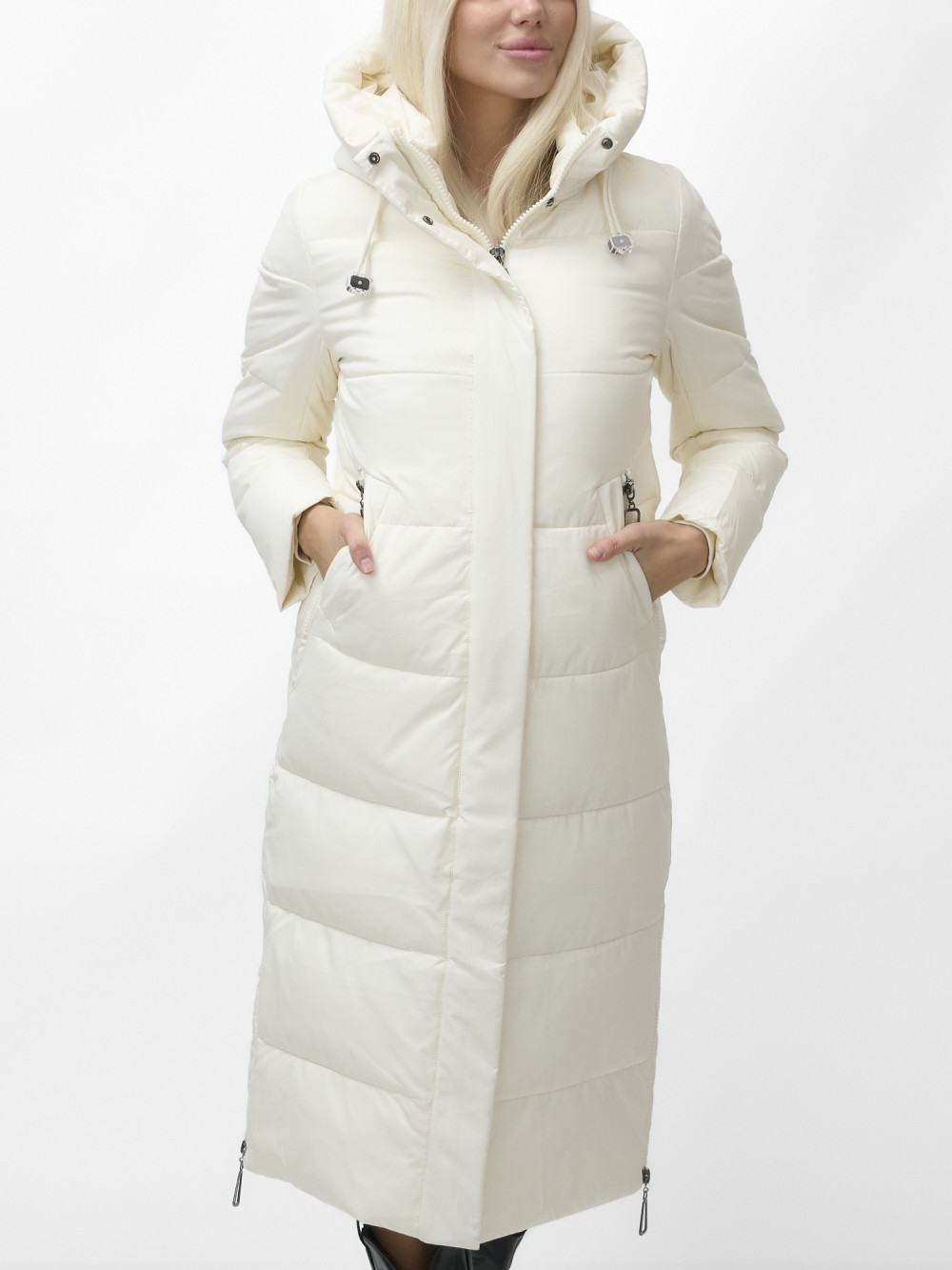 

Пальто женское NoBrand AD9607 белое XXL, Белый, AD9607