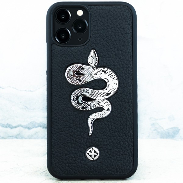 

Чехол iPhone 14 Pro - Premium Euphoria Metal Snake - Euphoria HM Premium, Черный, iPhone 14 Pro