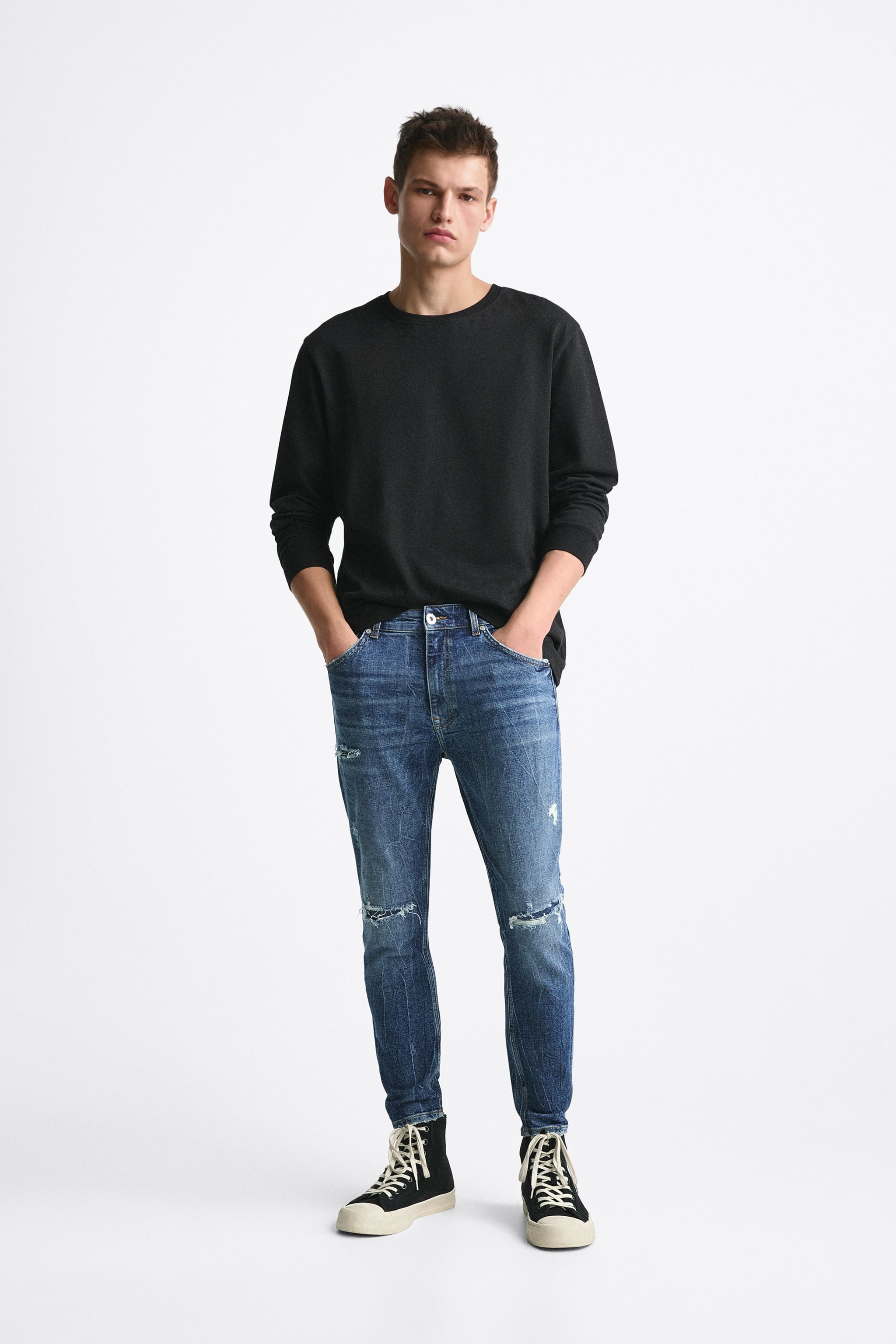 

Джинсы мужские ZARA 03175408 синие 36 RU (доставка из-за рубежа), Синий, 03175408