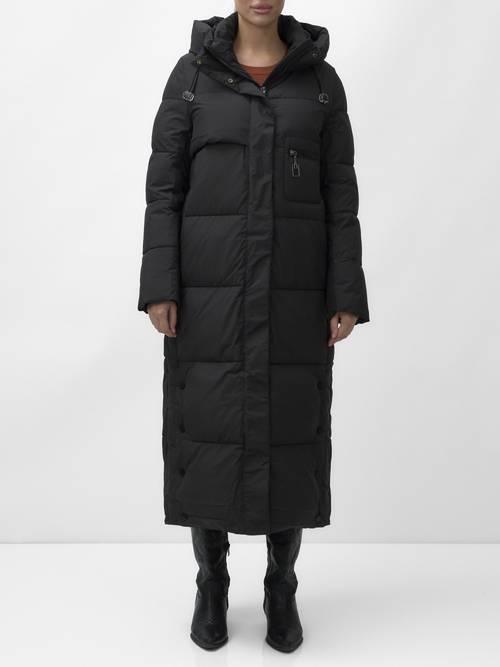

Пальто женское NoBrand AD9611 черное XXL, Черный, AD9611