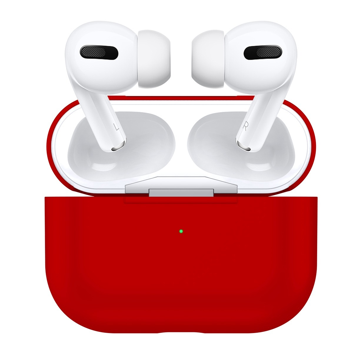 

Чехол силиконовый для Airpods Pro (1), красный, A+