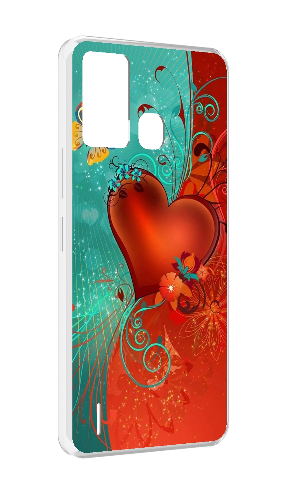 

Чехол MyPads красивые-яркие-сердечки для ITEL S16 / ITEL Vision 1 Pro, Прозрачный, Tocco