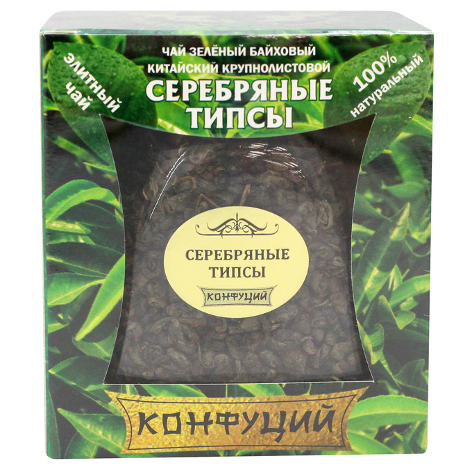 

Чай Конфуций "Серебряные типсы"зеленый ст/б 90 г