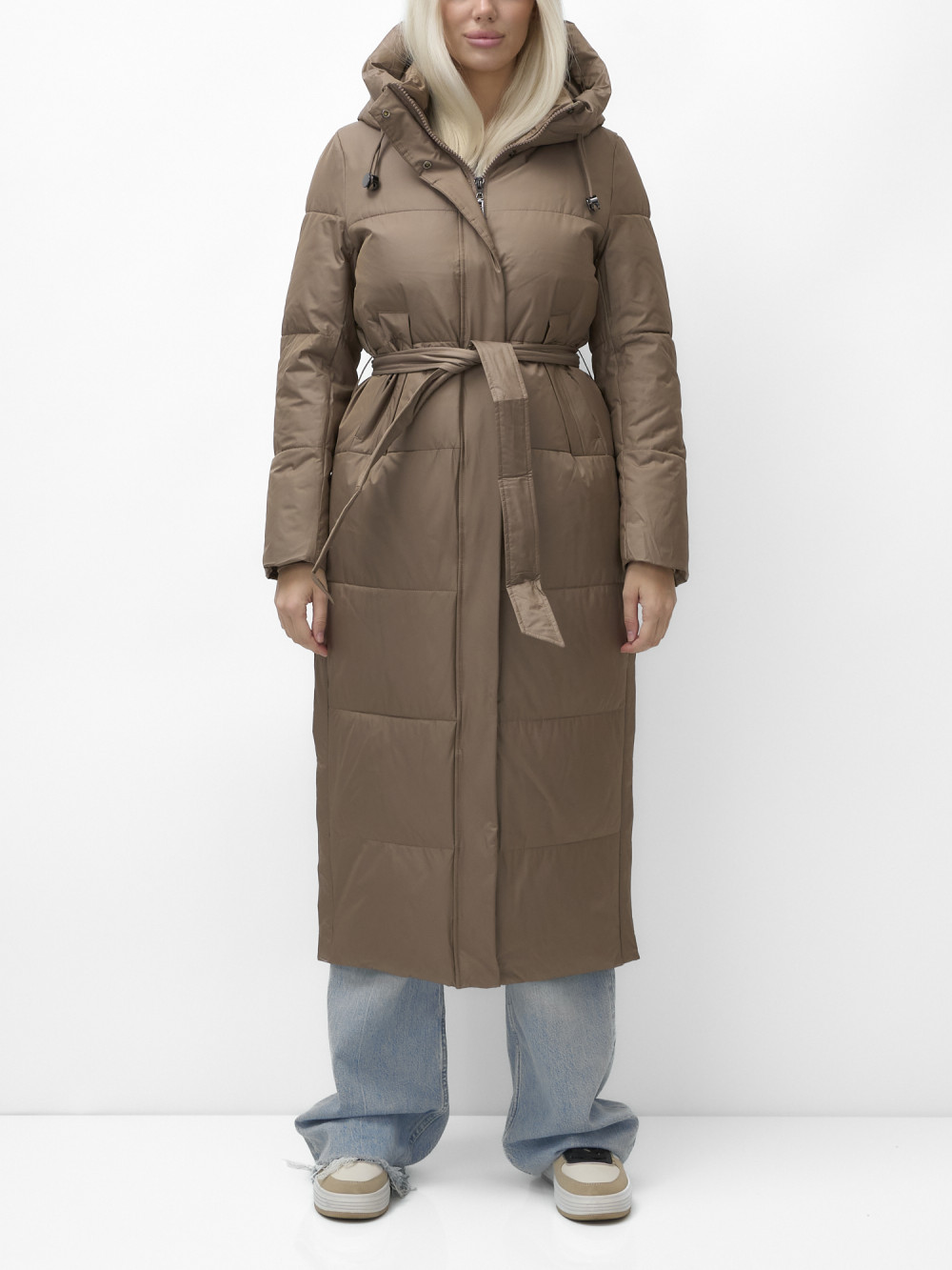 

Пальто женское NoBrand AD9605 коричневое XXL, Коричневый, AD9605