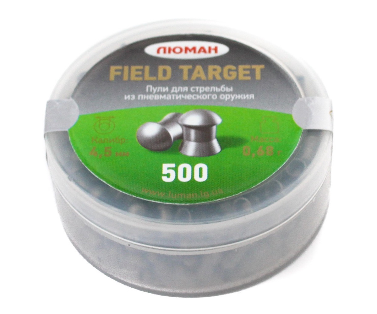 

Пули для пневматики Люман "Field Target", 0,68 г. 4,5 мм. (500 шт.), Серебристый, Field Target