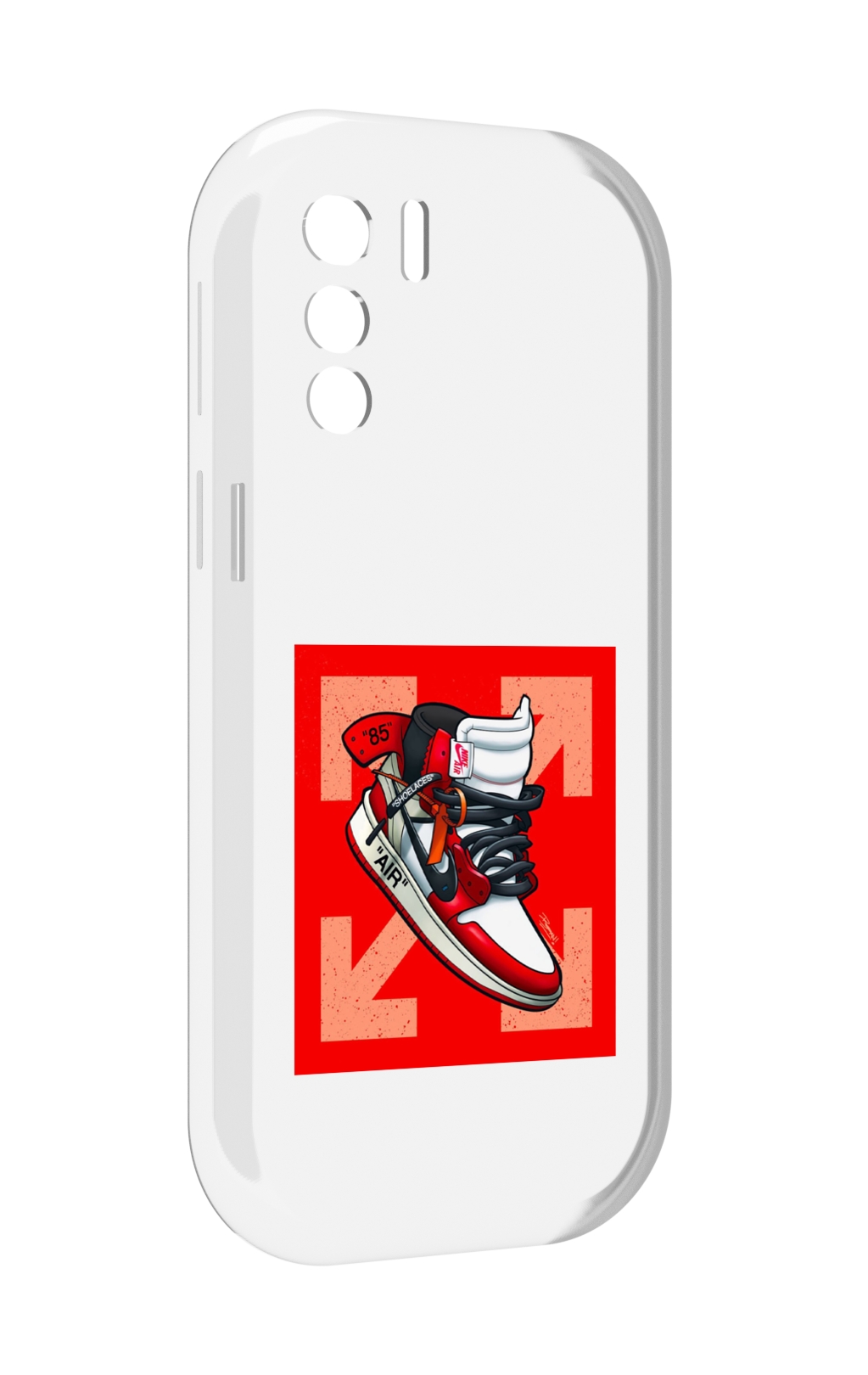Чехол MyPads кроссовок джордан офвайт для UleFone Note 13P