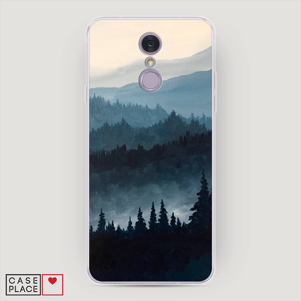 

Чехол Awog на LG Q7 (Plus, Alpha) "Туманные горы", Бежевый;серый;черный, 83550-4