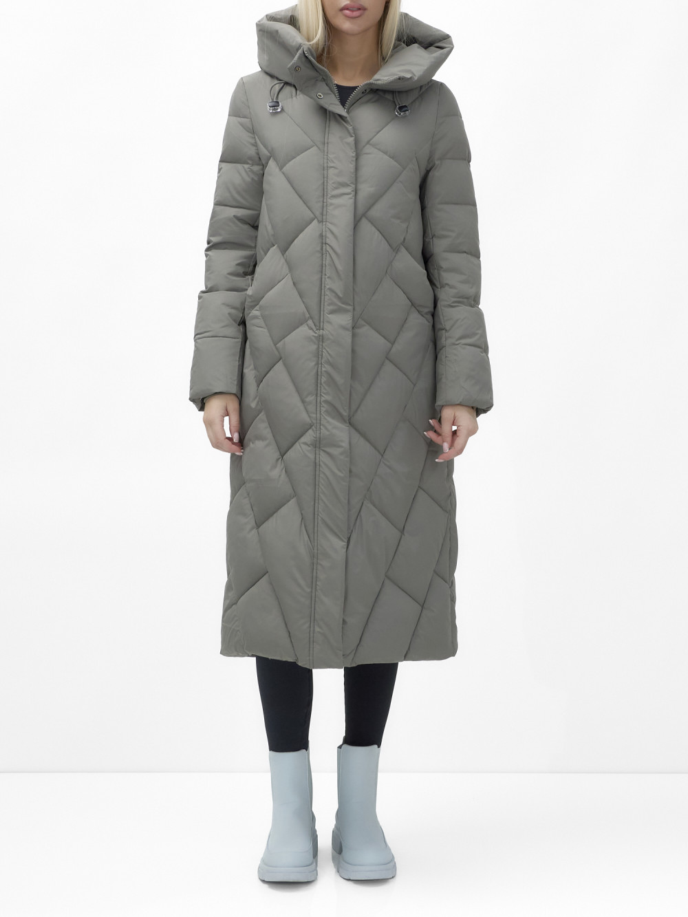 

Пальто женское NoBrand AD9612 серое XXL, Серый, AD9612