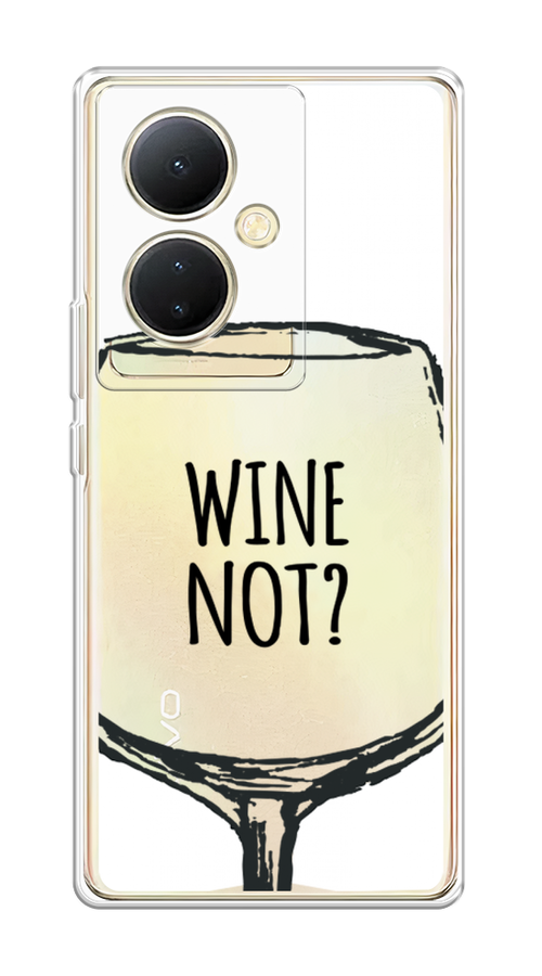 

Чехол на Vivo Y78 5G (global)/V29 Lite "Wine not white", Белый, 269050-6