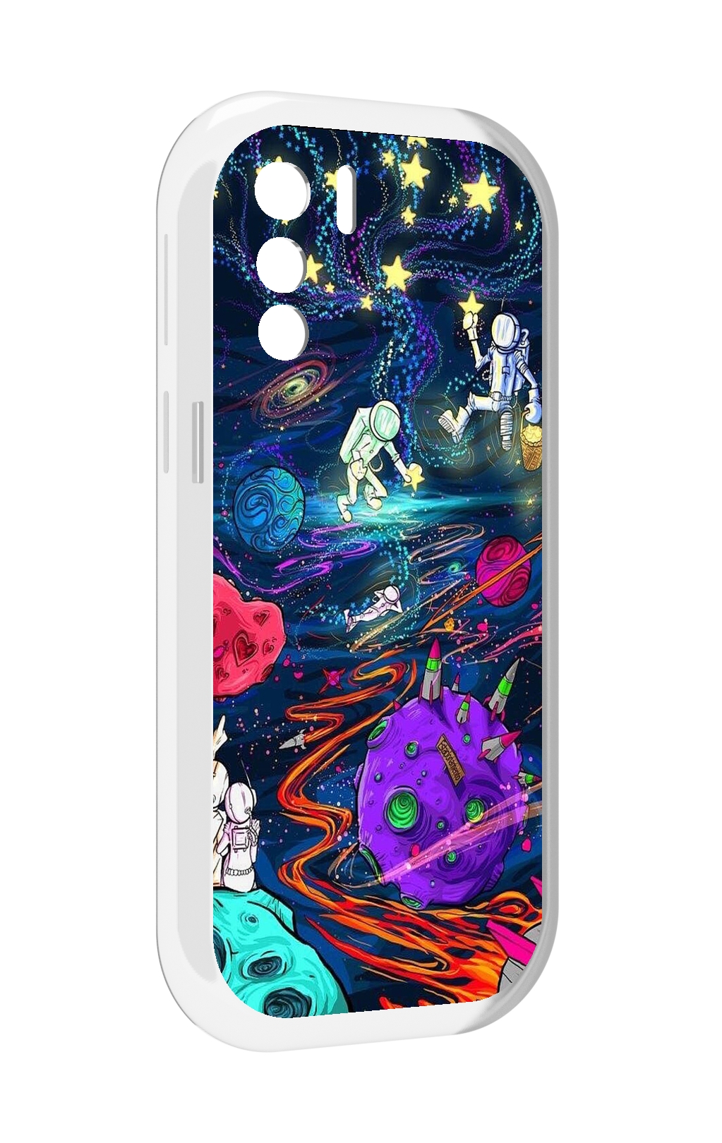 

Чехол MyPads красочный космос для UleFone Note 13P, Прозрачный, Tocco
