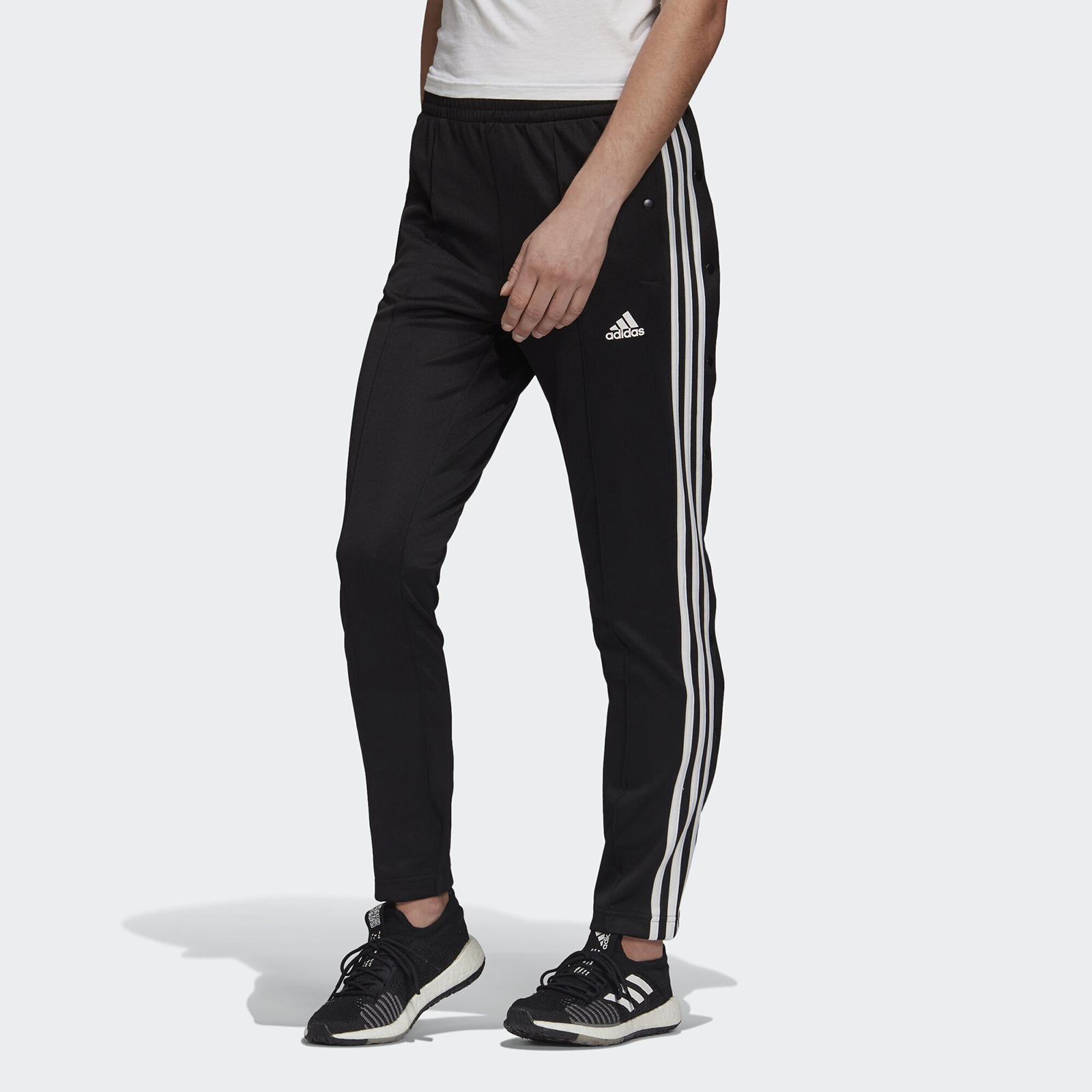 фото Спортивные брюки женские adidas w mh snap pant черные l