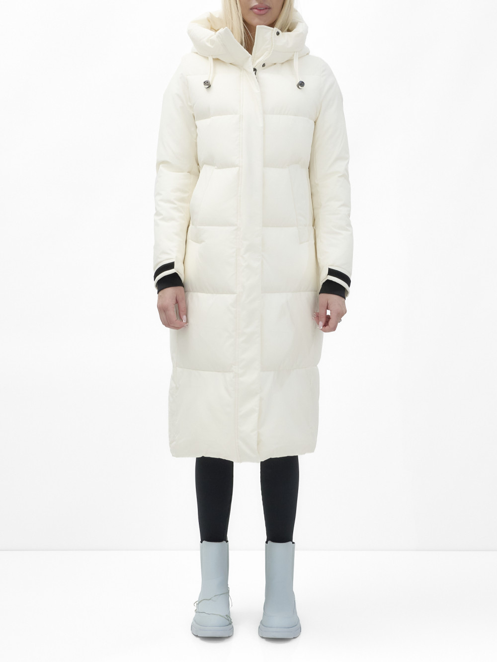 

Пальто женское NoBrand AD9615 белое XXL, Белый, AD9615