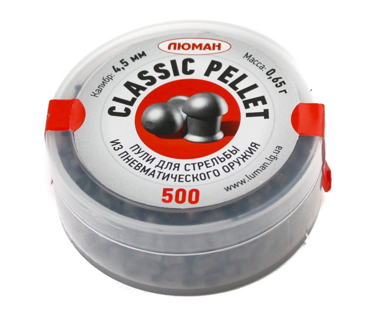 

Пули для пневматики Люман "Classic pellets", 0,65 г. 4,5 мм. (500 шт.), Серебристый, Classic pellets