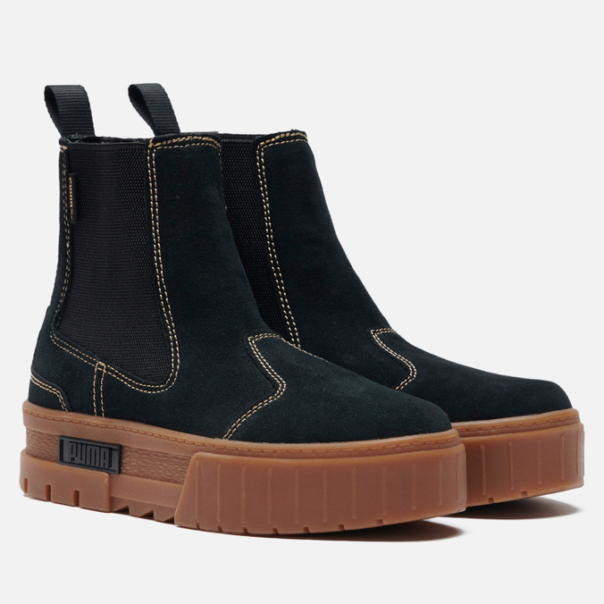 

Женские ботинки Puma Mayze Chelsea Suede чёрный, размер 35.5 EU, Черный, Mayze Chelsea Suede