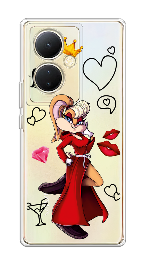 

Чехол на Vivo Y78 5G (global)/V29 Lite "Rich Lola Bunny", Красный;бежевый;оранжевый, 269050-6