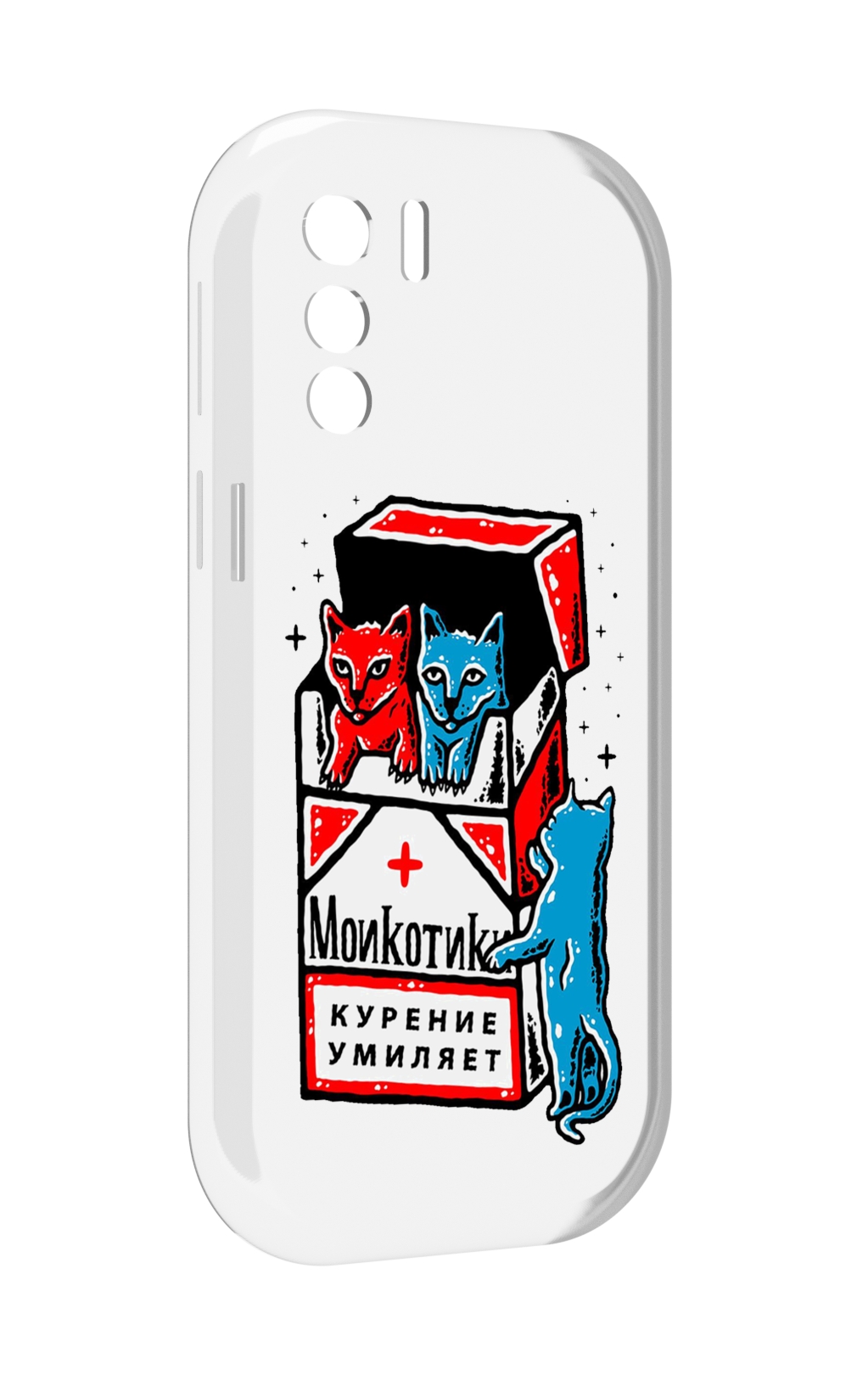 

Чехол MyPads красно-синие-коты для UleFone Note 13P, Прозрачный, Tocco