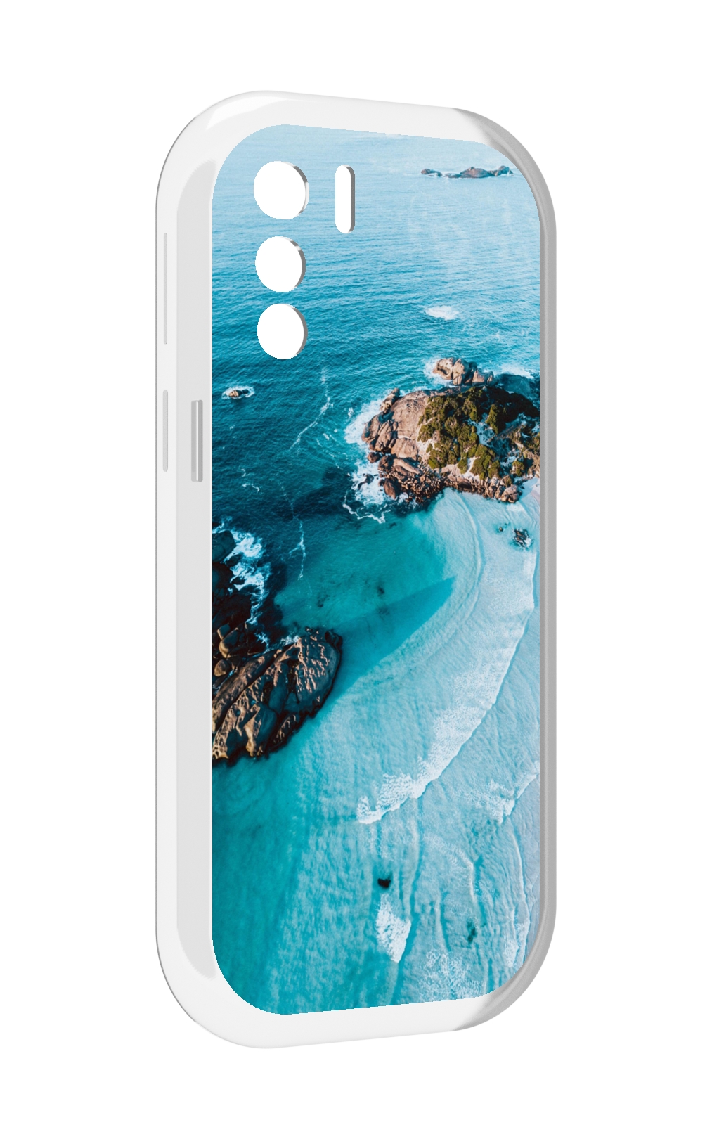

Чехол MyPads красивый голубой залив для UleFone Note 13P, Прозрачный, Tocco