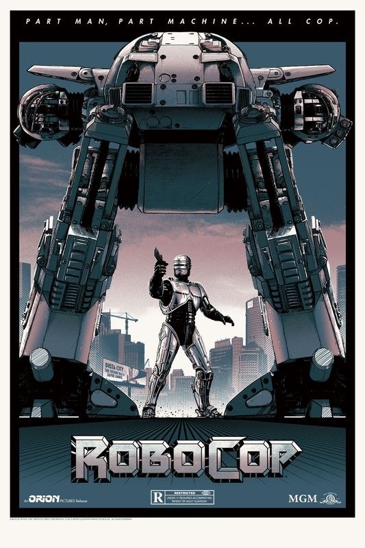 

Постер к фильму "Робокоп" (RoboCop) Оригинальный 50,8x76,2 см