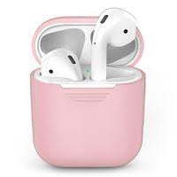 

Чехол силиконовый для Airpods 1 (6), песочно-розовый, A+