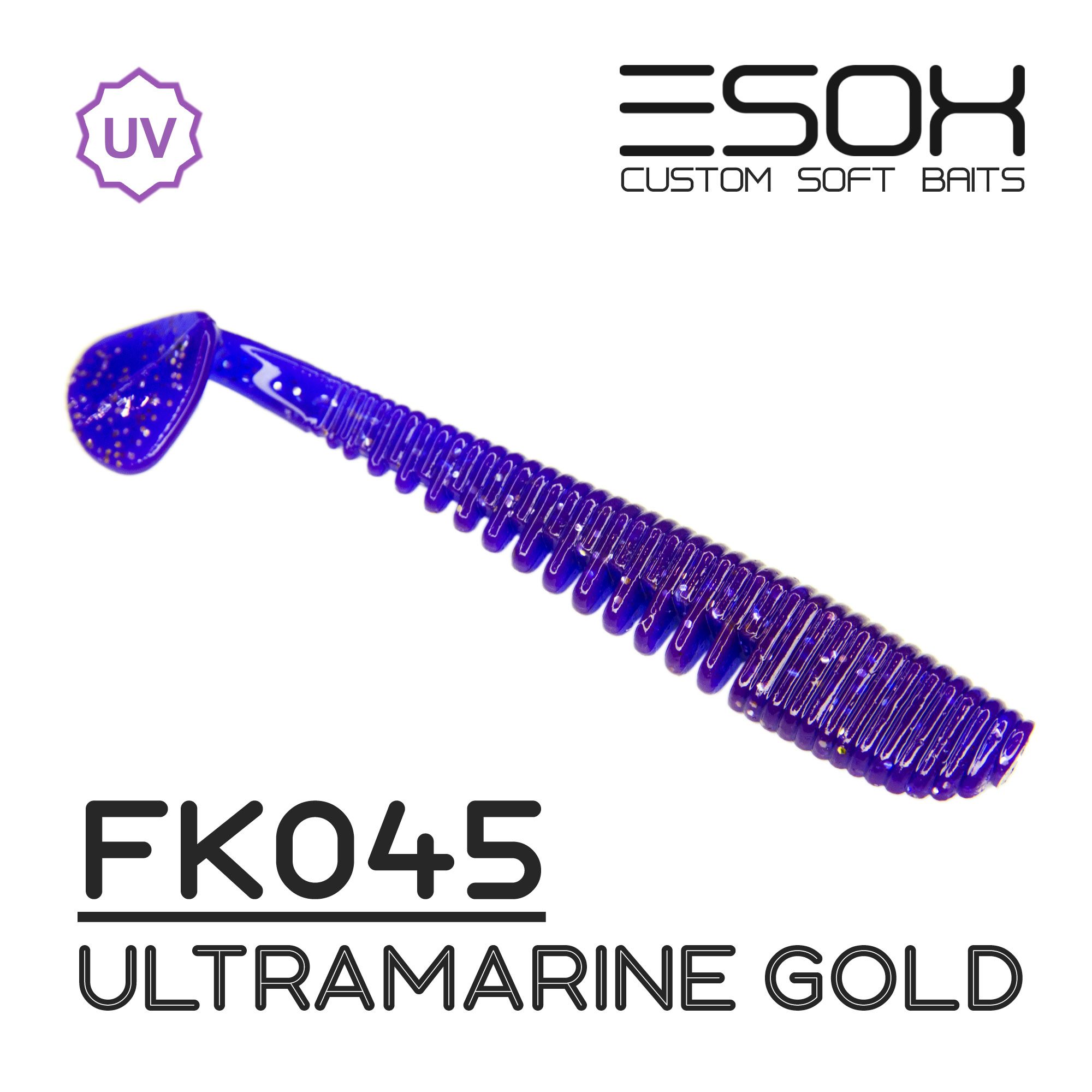 

Силиконовая приманка Esox Awanura 89 мм цвет fk045 Ultramarine Gold 6 шт, Разноцветный, Awanura