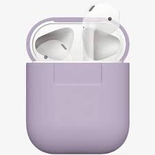 

Чехол силиконовый для Airpods 1 (5), светло-фиолетовый, A+