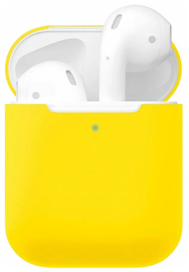 

Чехол силиконовый для Airpods 1 (4), лимонный желтый, A+