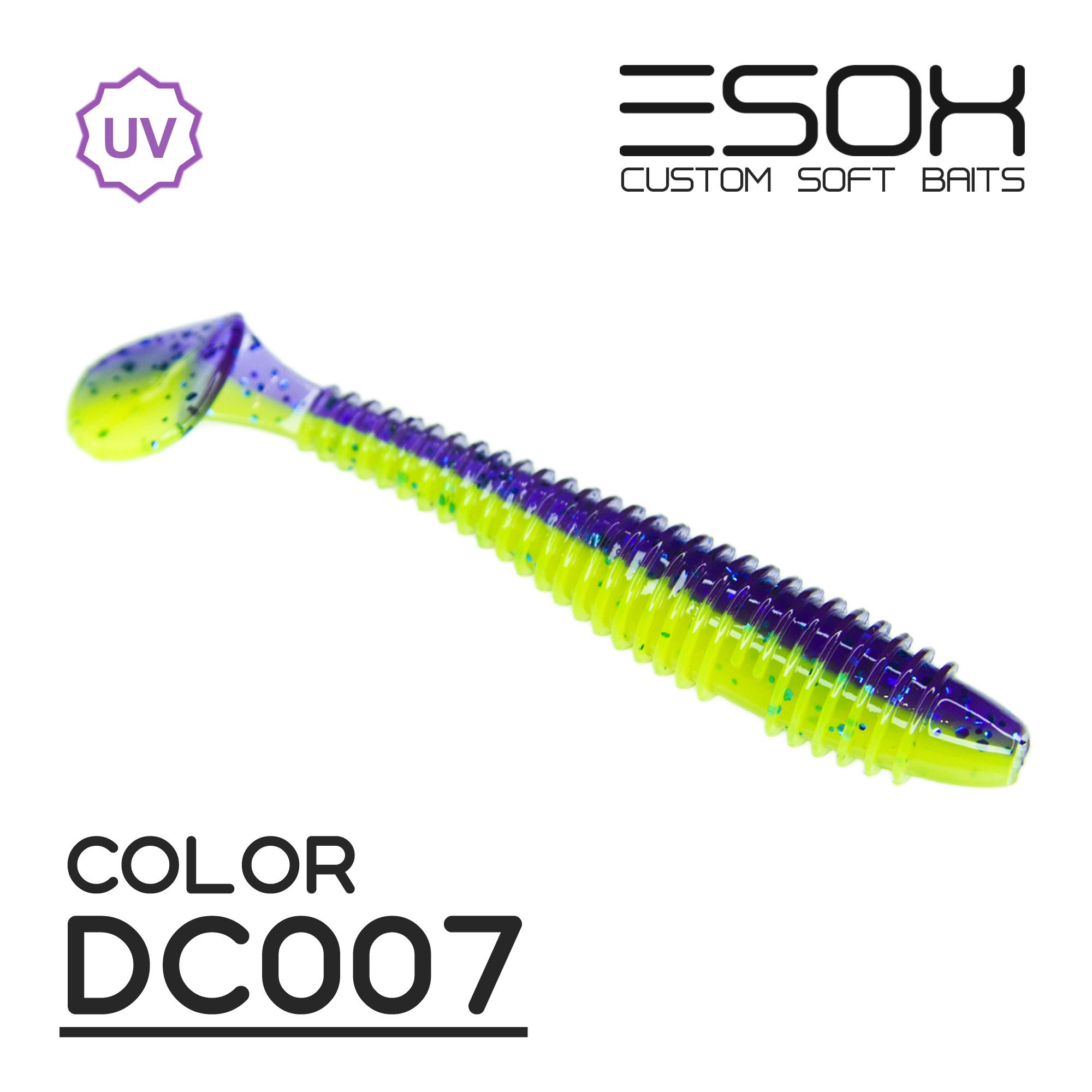 

Силиконовая приманка Esox Swinky Fat 84 мм цвет dc007 5 шт, Разноцветный, Sheasy