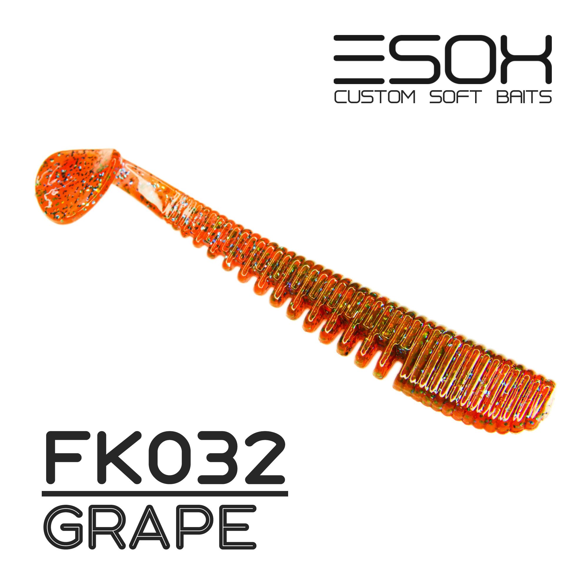 

Силиконовая приманка Esox Awanura 100 мм цвет fk032 Grape 5 шт, Разноцветный, Awanura