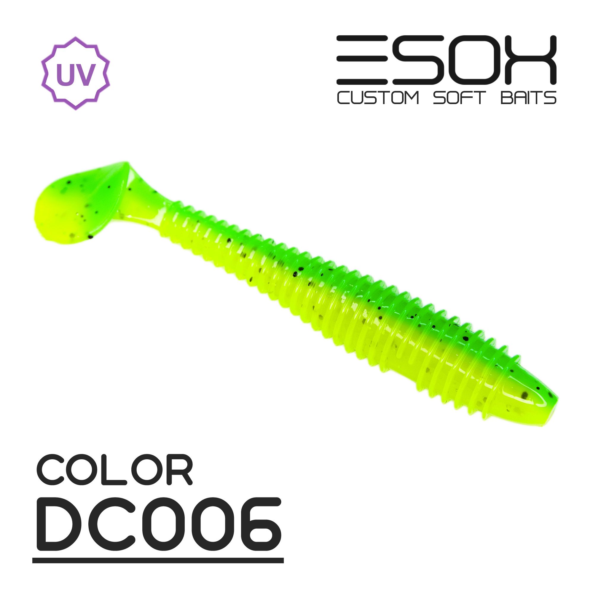 

Силиконовая приманка Esox Swinky Fat 92 мм цвет dc006 4 шт, Разноцветный, Sheasy