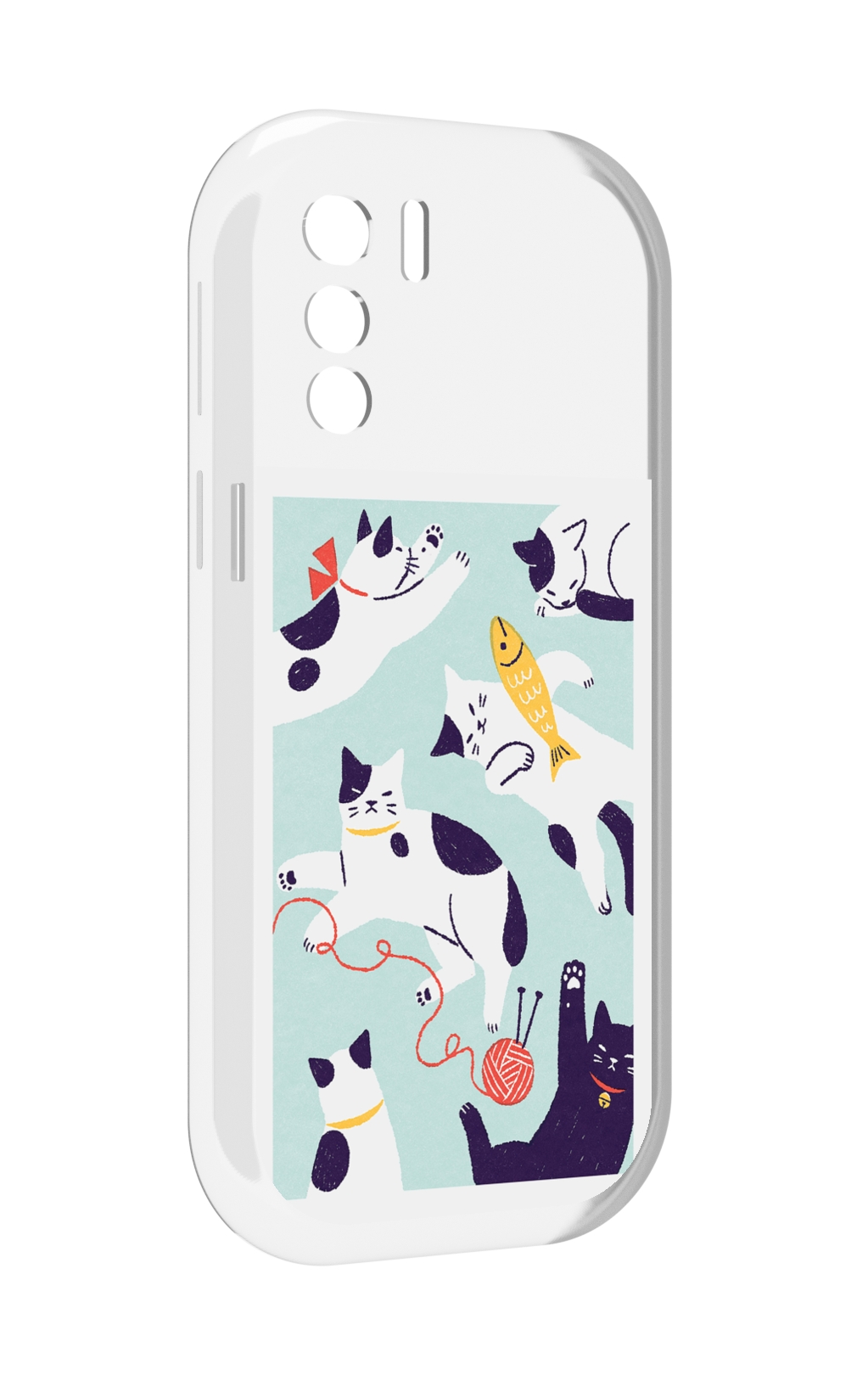 

Чехол MyPads коты-с-клубками для UleFone Note 13P, Прозрачный, Tocco